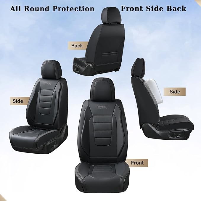 Universal Seat Covers — Front Seat — Black