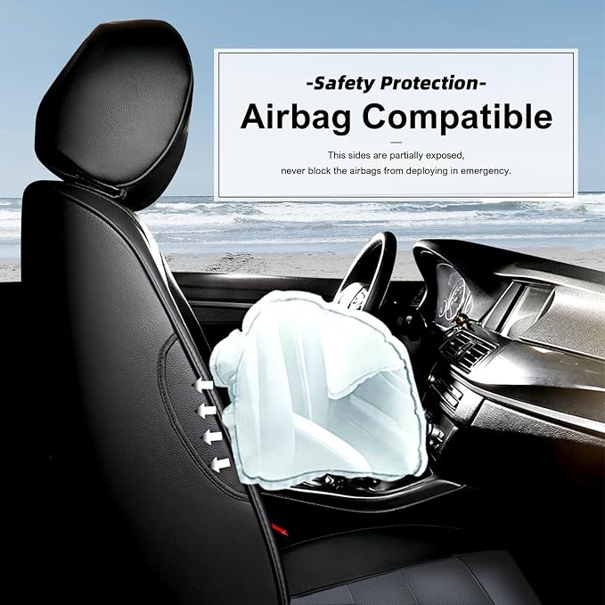 Faux Leather Seat Covers for Toyota Corolla — Full Set — Black / Gray