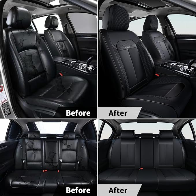 Car Seat Covers — Front Seat — Black