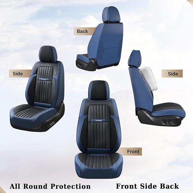 Universal Seat Covers — Front Seat — Blue / Black