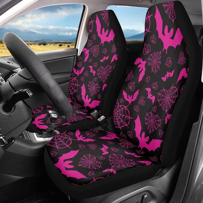 Universal Seat Covers — Front Seat — Pink