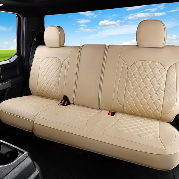 Seat Covers for Multiple Vehicles โ Rear Seat โ Beige