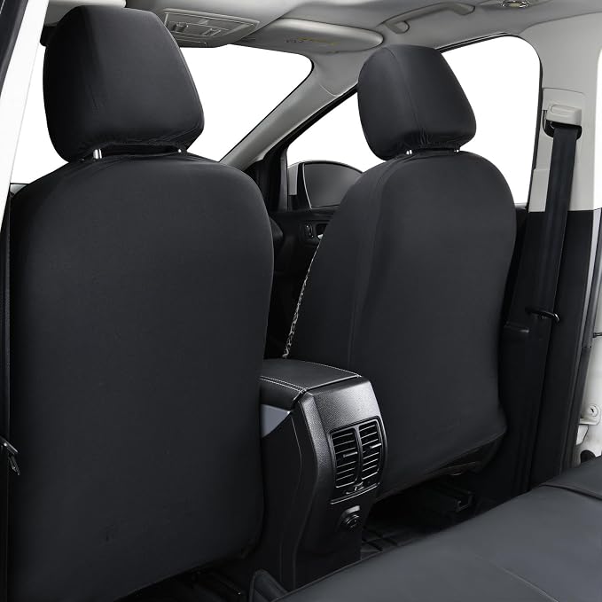Universal Faux Leather Seat Covers — Full Set — Gray