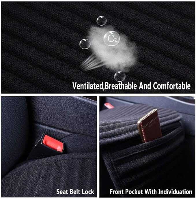 Universal Seat Covers — Front Seat — Gray