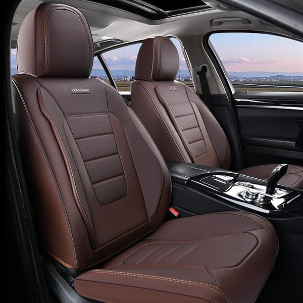 Universal Seat Covers โ Front Seat โ Brown