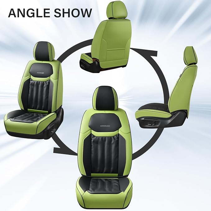 Universal Seat Covers — Front Seat — Green / Black