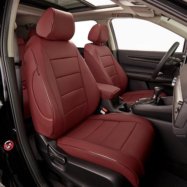 Faux Leather Seat Covers for Honda CR-V โ Full Set โ Burgundy