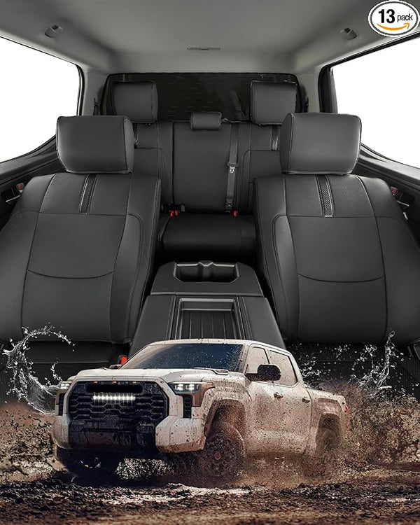 Faux Leather Seat Covers for Toyota Tundra โ Full Set