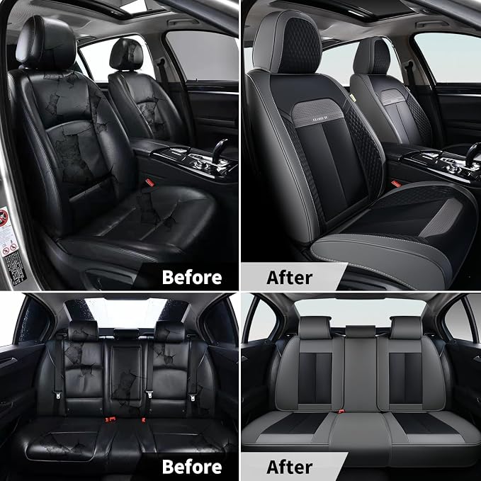 Universal Seat Covers — Full Set — Black