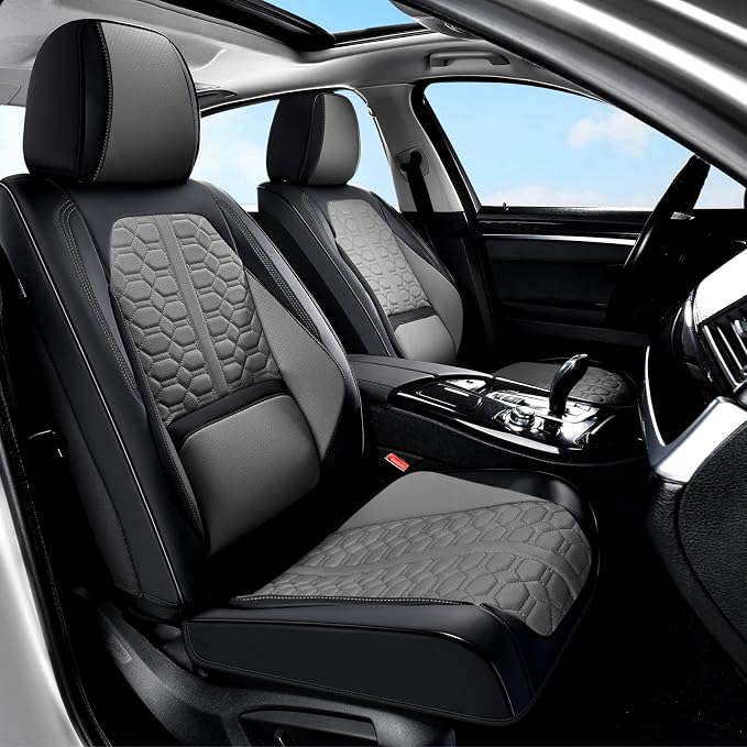 Universal Seat Covers — Front Seat — Black / Gray