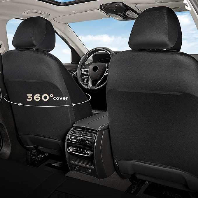 Universal Seat Covers — Full Set — Black