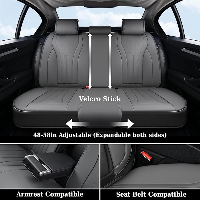 Universal Seat Covers — Full Set — Gray