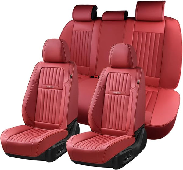 Universal Seat Covers โ Full Set โ Red
