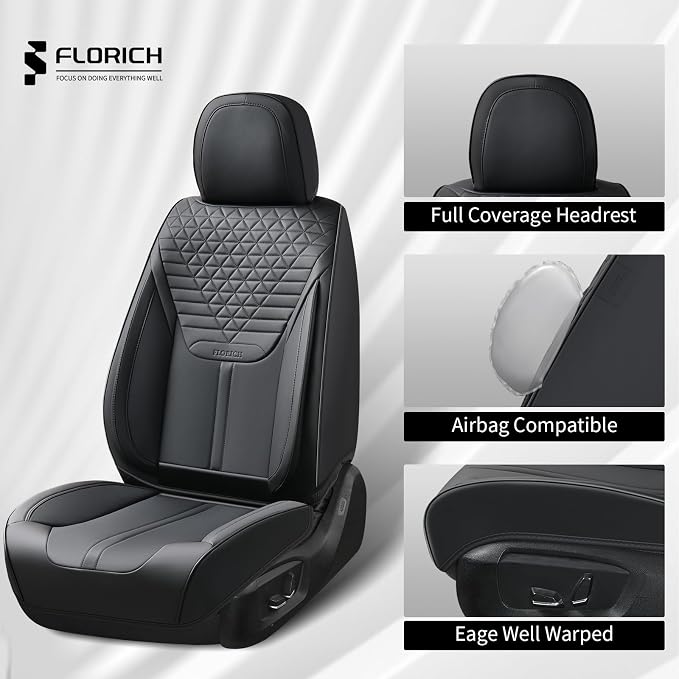 Universal Seat Covers — Front Seat — Black
