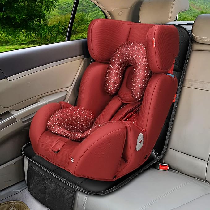 Child Car Seat Protector — Beige