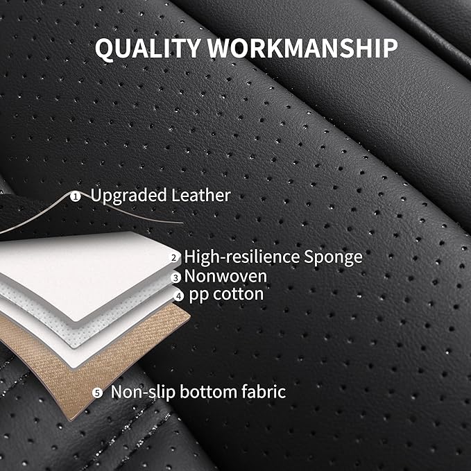 Universal Seat Covers — Full Set — Black
