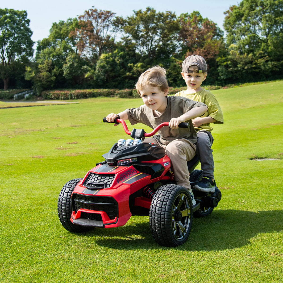 2026 24V Spider 2 Seater 3 Wheel Kids Motorcycle with Remote Control