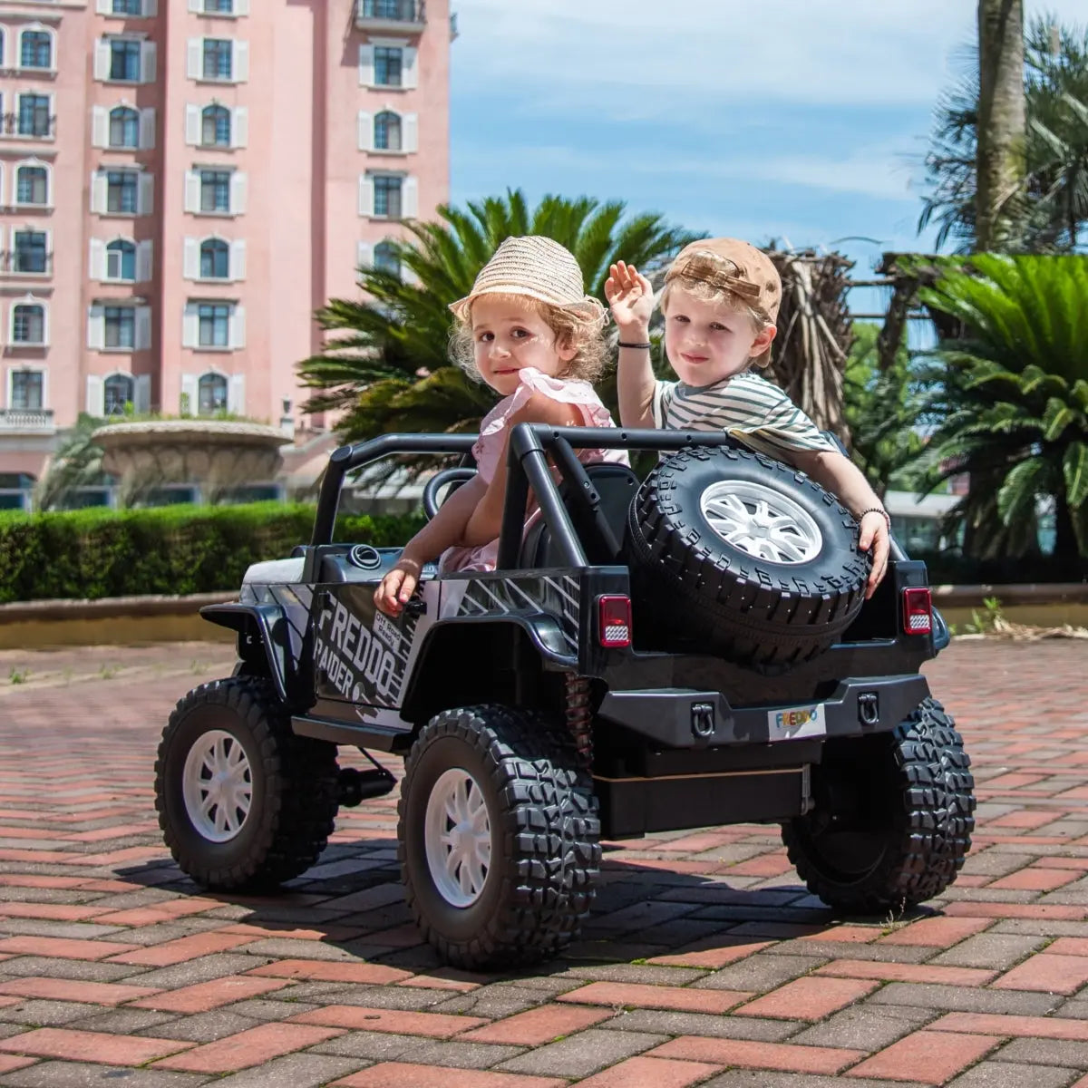 24V Jeep Raider Style 2 Seater Kids Ride On Car with Remote Control