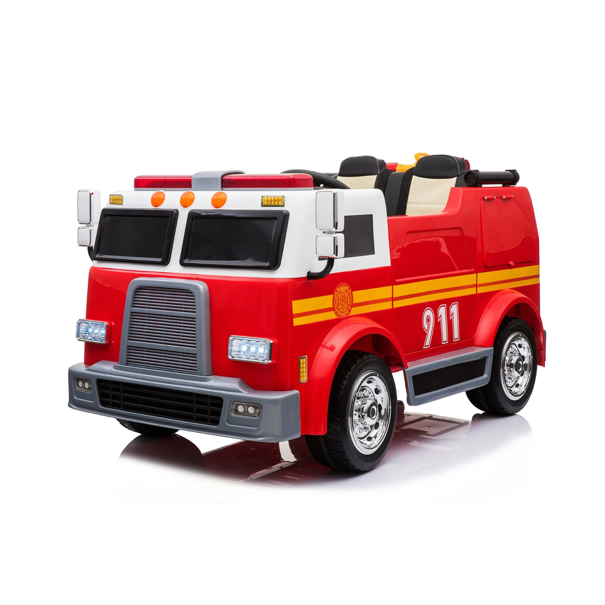 24V Fire Truck 2-Seater Ride-On for Kids