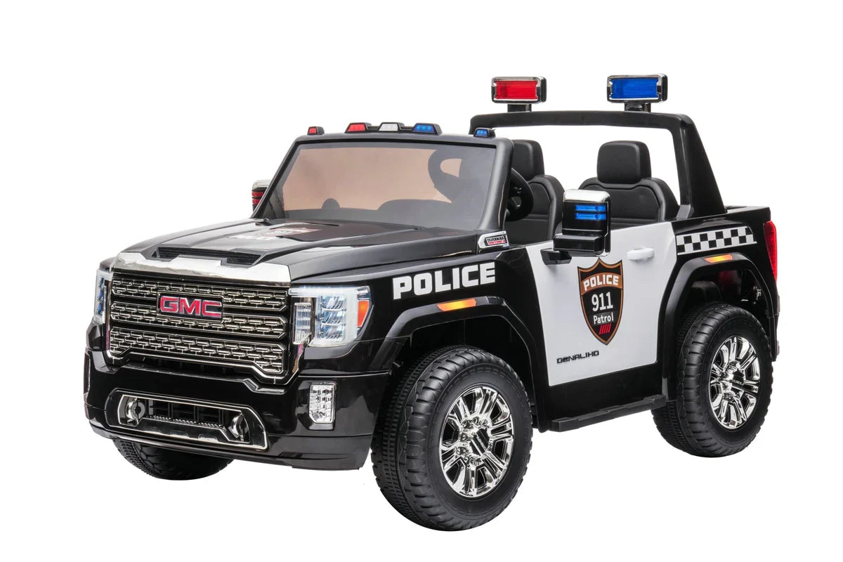 2026 24V GMC Sierra Denali 2 Seater Kids Ride On Car with Remote Control POLICE