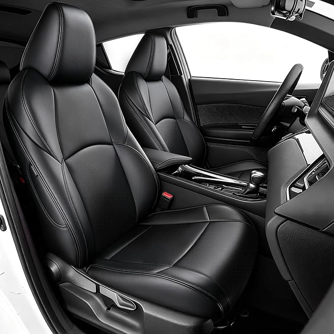 Faux Leather Seat Covers for Toyota C-HR — Full Set — Black
