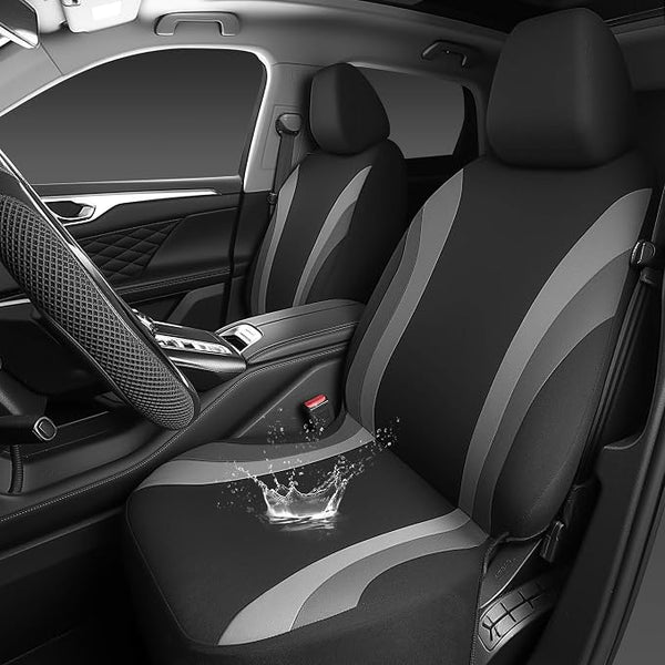 Universal Seat Covers โ Front Seat โ Gray / Black