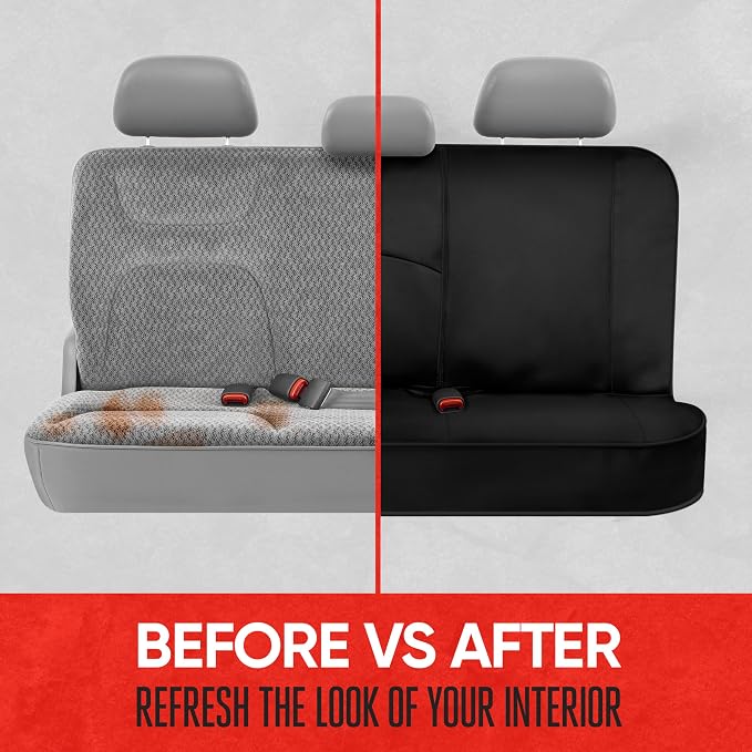 Pet Car Seat Protector — Rear Seat — Black