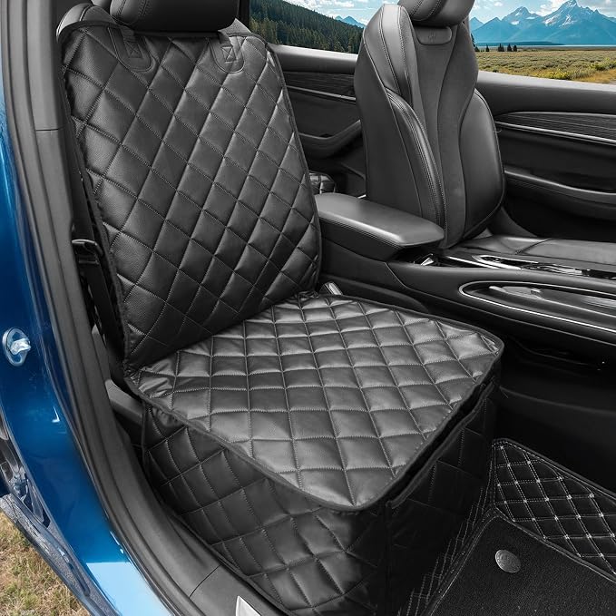 Pet Car Seat Protector — Front Seat — Black