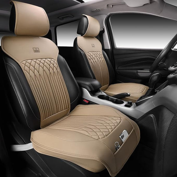 Universal Seat Covers โ Front Seat โ Beige