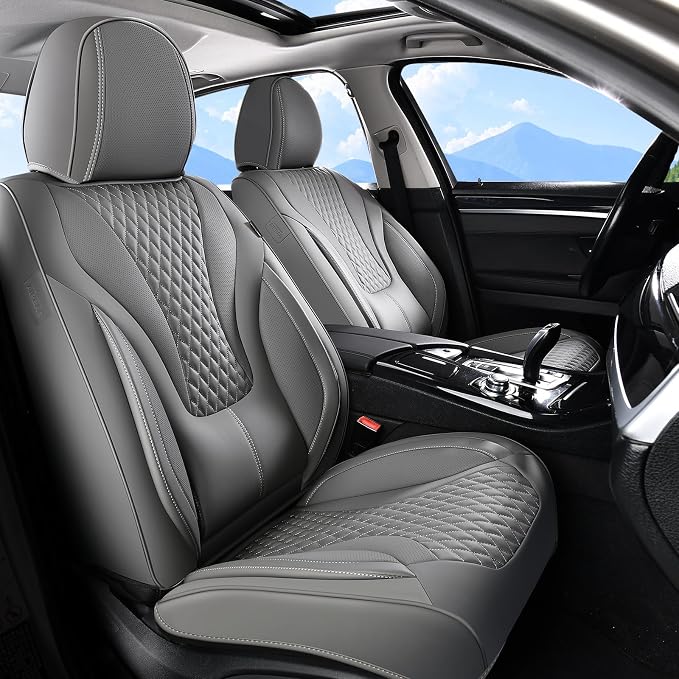 Universal Seat Covers — Front Seat — Gray
