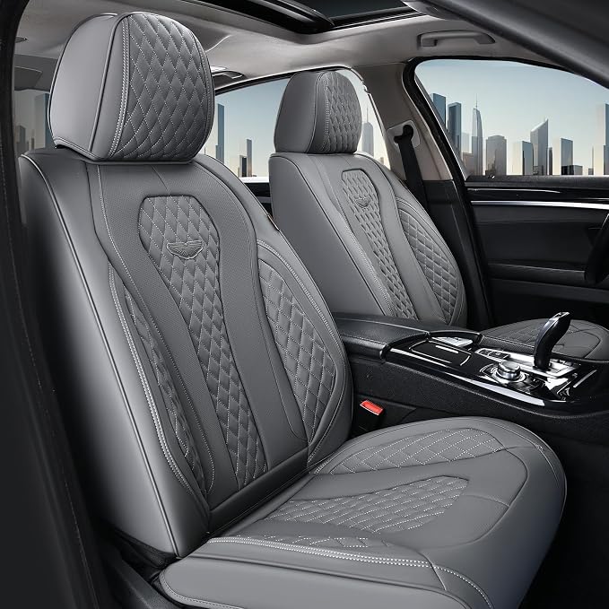 Universal Seat Covers — Front Seat — Gray