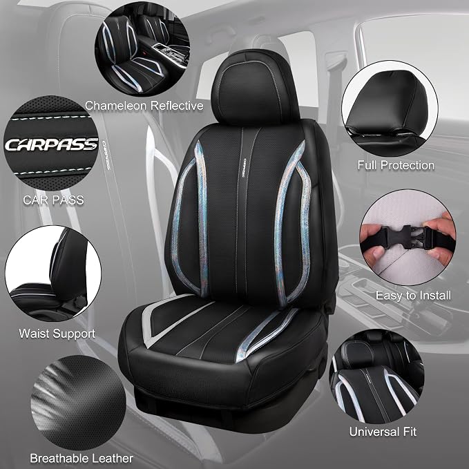 Universal Seat Covers — Full Set — Black