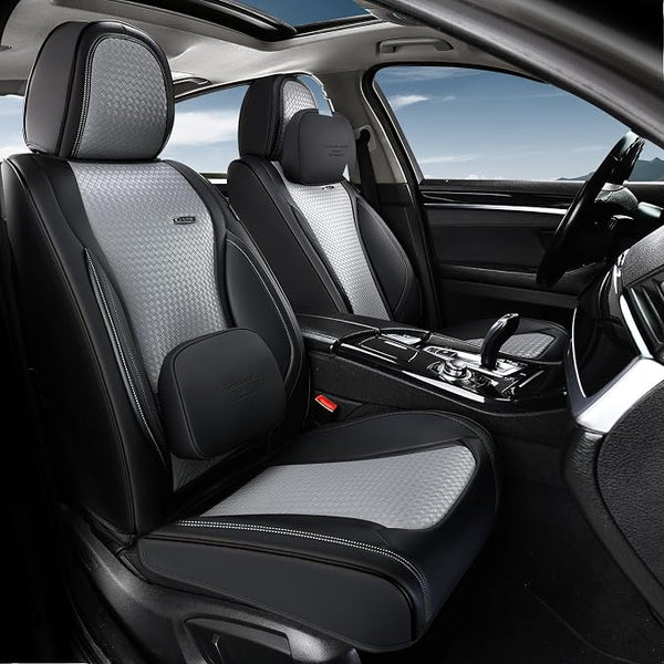 Universal Seat Covers โ Front Seat โ Black / Gray
