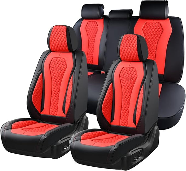 Universal Seat Covers โ Full Set โ Red