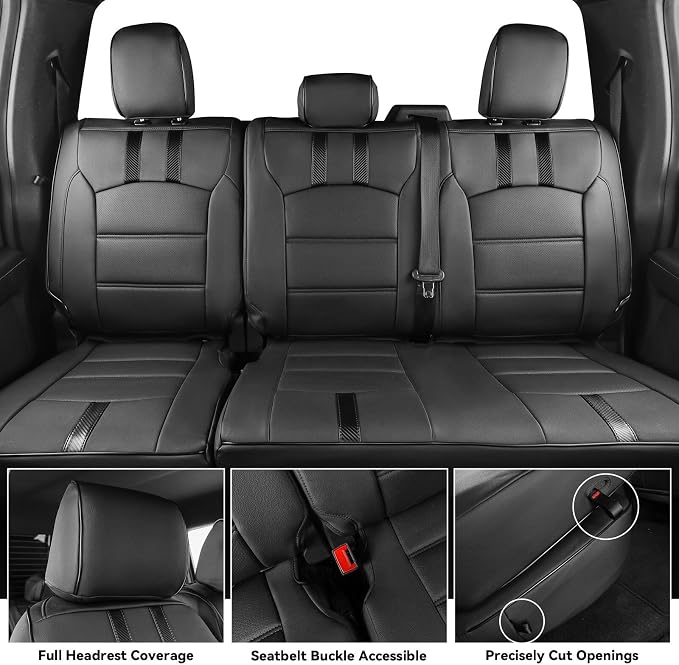 Seat Covers for Ford F-150 — Full Set — Black