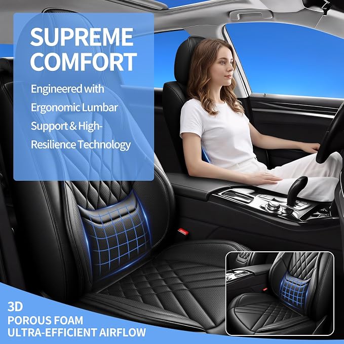 Seat Covers for Nissan Murano — Full Set — Black