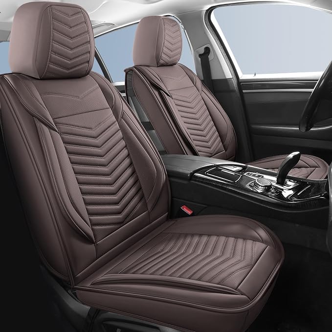 Universal Seat Covers — Full Set — Brown