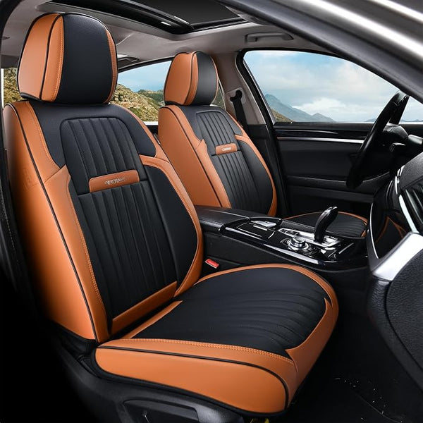 Universal Seat Covers โ Front Seat โ Brown / Black