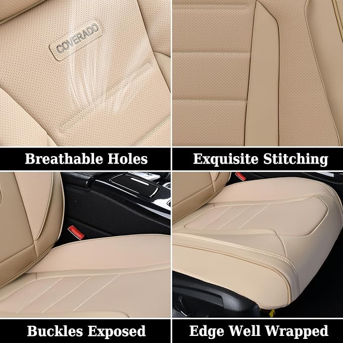 Universal Seat Covers — Full Set — Beige