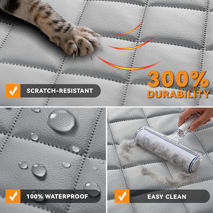 Pet Car Seat Protector — Front Seat — Gray