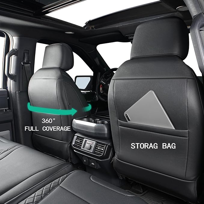Seat Covers for Multiple Vehicles — Front Seat — Black