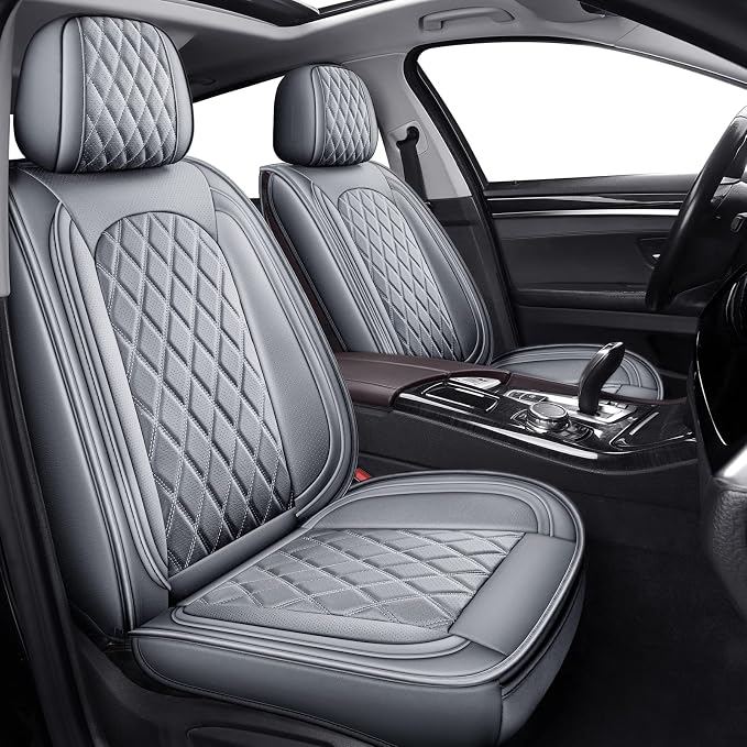 Universal Seat Covers — Front Seat — Gray