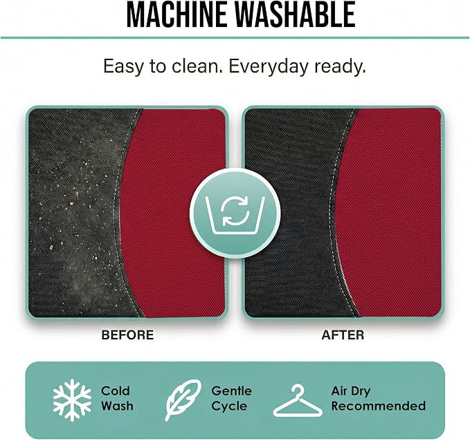 Pet Car Seat Protector — Rear Seat — Burgundy