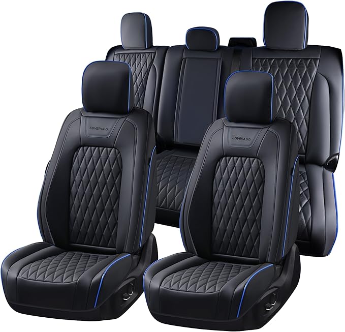 Seat Covers for Multiple Vehicles — Full Set — Blue