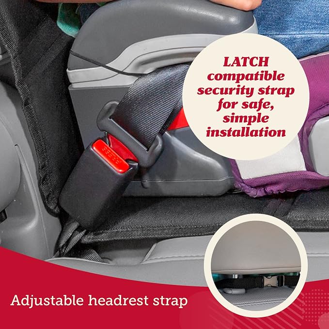 Child Car Seat Protector — Black / Red