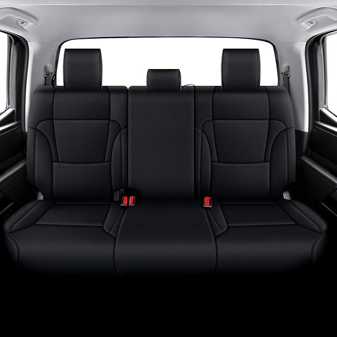 Faux Leather Seat Covers for Toyota Tundra — Full Set — Black