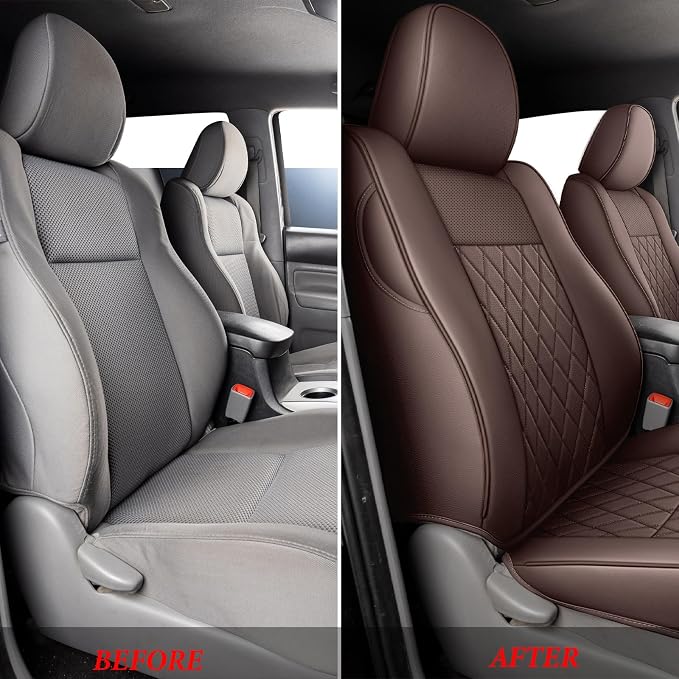 Seat Covers for Toyota Tacoma — Front Seat — Brown