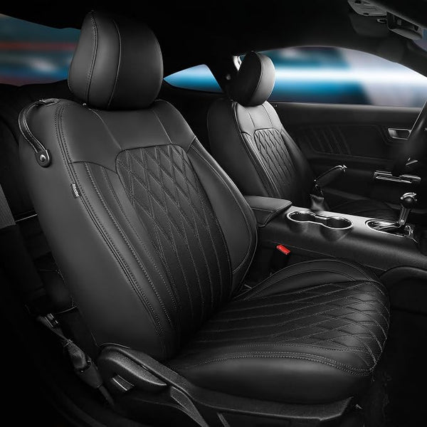 Faux Leather Seat Covers for Ford Mustang โ Full Set