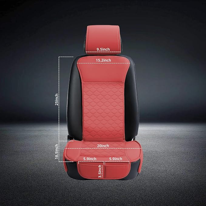 Universal Seat Covers — Front Seat — Red