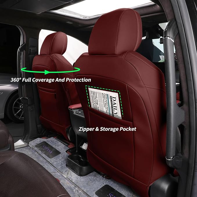 Seat Covers for Toyota Sienna — Full Set — Red
